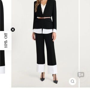 Cinq à Sept Black and White Blazer